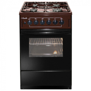 Плита Отдельностоящая Лысьва ЭГ 401 МС-2у коричневый (без крышки) реш.чугун