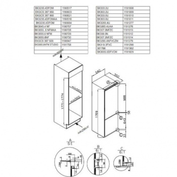 Холодильник встраиваемый Hansa BK303.0U