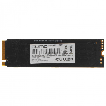 Накопитель SSD QUMO Novation, 512GB, PCIe 3.0 x4, M.2 2280, NVMe, R/W 2500/1900