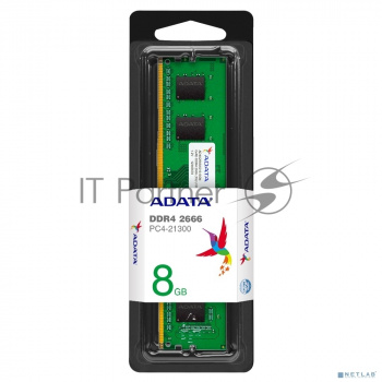 Оперативная память ADATA Premier, DDR4, 8GB (1x8GB), 2666MHz, CL19, DIMM