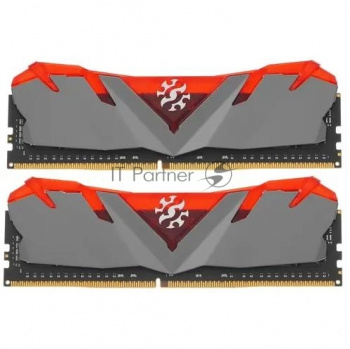 Оперативная память XPG Gammix D30, DDR4, 16GB (1x16GB), 3200MHz, CL16, UDIMM, с радиатором, красный