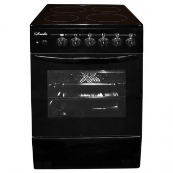 Плита Отдельностоящая Лысьва EF4004MK00 черный (без крышки)