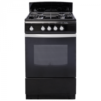 Плита Отдельностоящая De Luxe 5040.38г(щ) черная, 85х50х50см