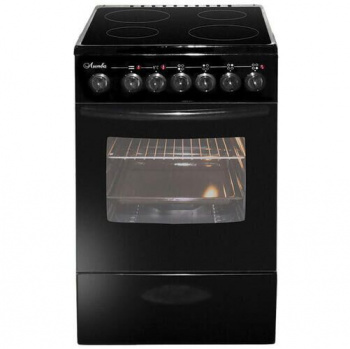 Плита Отдельностоящая Лысьва EF4006MK00 черный (без крышки)