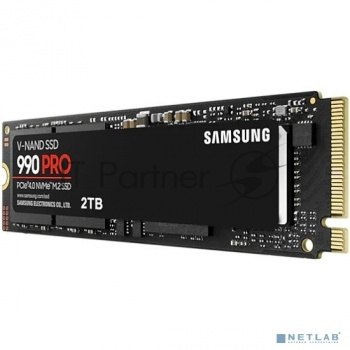 Накопитель SSD Samsung 990 PRO, 2TB, PCIe 4.0 x4, M.2 2280, NVMe, R/W 7450/6900