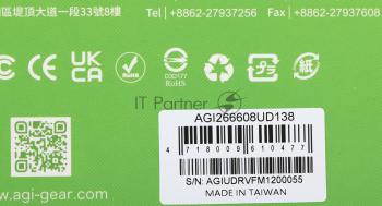 Оперативная память AGI, DDR4, 8GB (1x8 GB), 2666 MHz, CL19, DIMM