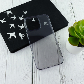 Чехол для смартфона Borofone для iPhone 13 Pro (Прозрачный Черный)