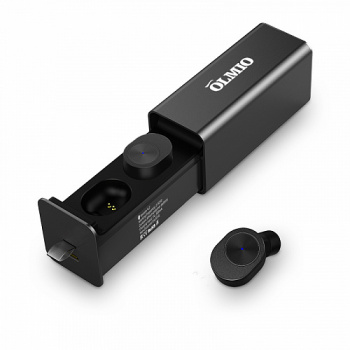 Гарнитура беспроводная OLMIO TWE-01 True Wireless Чёрный