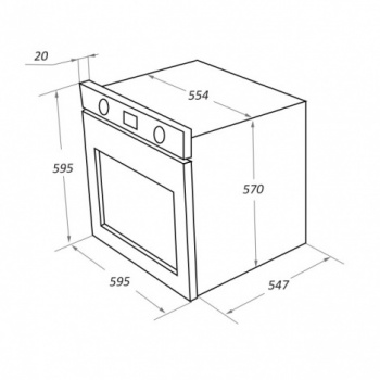 Духовой шкаф Maunfeld EOEM.769W