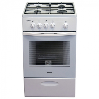 Плита Отдельностоящая Лысьва ГП 400 МС-2у белый (без крышки) реш.чугун