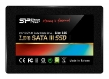 Накопитель SSD Silicon Power Slim S55, 120GB, SATA III, 2.5", R/W 550/420 MB/s.