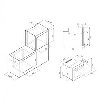 Духовой шкаф Krona Corrente 45 WH