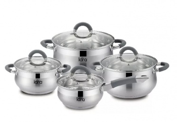 Кастрюля LARA LR02-93 Bell набор 8 пр.