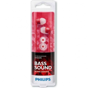 Наушники проводные Philips SHE-3590 RD