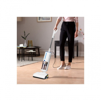 Пылесос вертикальный Kitfort КТ-5157-3 белый/синий