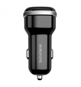 Зарядное устройство от прикуривателя 12-24в Borofone BZ17 Core 2USB, QC3.0
