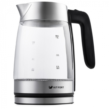 Чайник электрический Kitfort КТ-641 серебристый