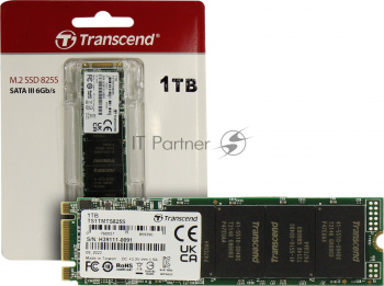 Накопитель SSD Transcend MTS825, 1TB, M.2 2280, SATA 3, R/W 550/500 MB/s