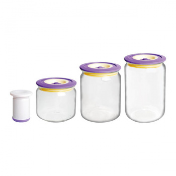 посуда Bayerhoff BH - 5194 Вакуумные банки с насосом 3шт.