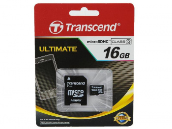 Карта памяти Sandisk micro SDHC 16 Gb Ultra+ адаптер Class 10