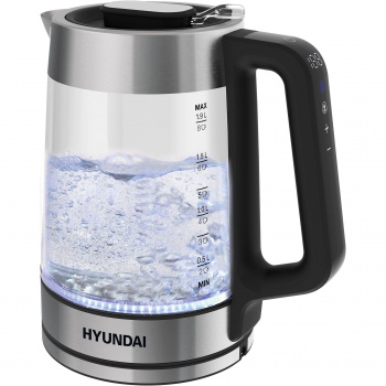 Чайник электрический Hyundai HYK-G5607 черный/серебристый