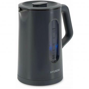 Чайник электрический Hyundai HYK-G4508 серый/прозрачный