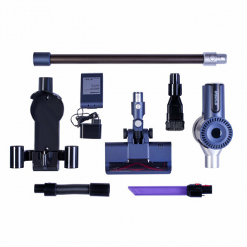 Пылесос вертикальный Hyundai HYV-S7570 темно-синий/серебристый