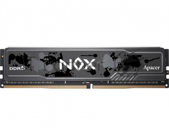 Оперативная память Apacer Nox, DDR5, 16GB (1x16 GB), 5200 MHz, CL40, DIMM, радиатор, черный