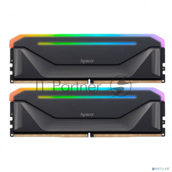 Оперативная память Apacer Nox, DDR5, 32GB (2x16GB), 5200MHz, CL40, DIMM, радиатор, RGB, черный