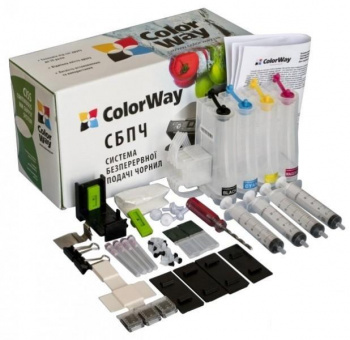 СНПЧ ColorWay HP №121/122/650+чернила (4х50) + фотобумага 10х15