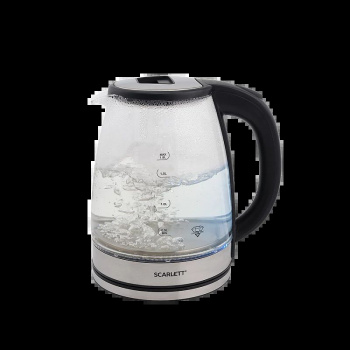 Чайник электрический Scarlett SC-EK27G30 сталь/черный