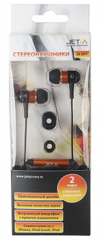 Гарнитура проводная Jet.A JA-EP7 Оранжевый/черный