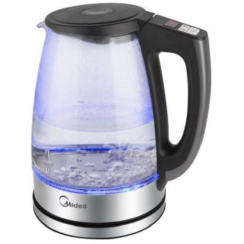 Чайник электрический Midea MK-8009 серебристый/черный