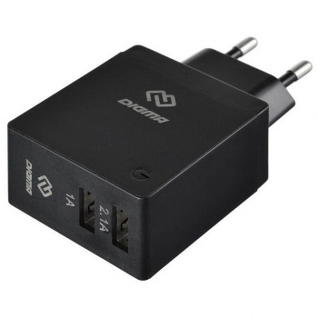 Зарядное устройство от сети 220в Digma DGWC-2U-3A-BK 2.1A+1A черный
