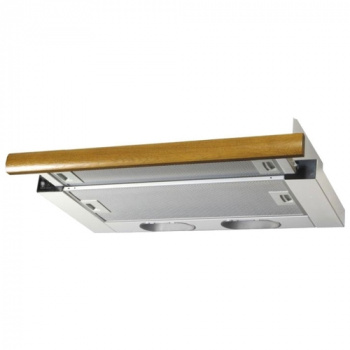 Вытяжка Elikor Интегра 50П белый/дуб коричневый