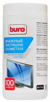 Чистящее средство Buro BU-Tscrl 100шт Салфетки
