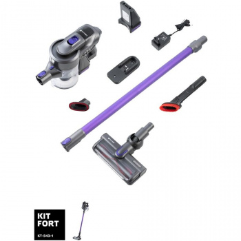 Пылесос для с/у без мешка Kitfort КТ-543-1 фиолетовый