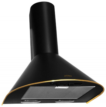 Вытяжка Elikor Эпсилон 50П черный/золото