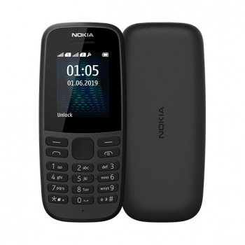 Мобильный телефон Nokia 105 SS (без ЗУ) Чёрный