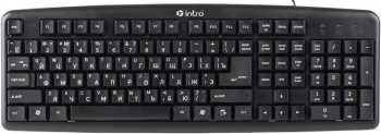 Клавиатура проводная Intro KU101 USB Чёрный