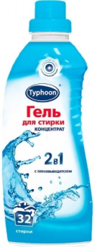 Средство для стирки Тайфун 392609 Гель для стирки 2 в 1 с пятновыводителем