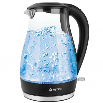 Чайник электрический Vitek VT-1155 (MC) черный/стекло