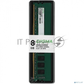 Оперативная память Digma, DDR4, 8GB (1x8GB), 3200MHz, CL22, DIMM