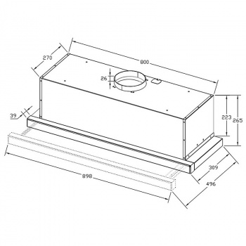 Вытяжка Korting KHP 9815 X