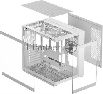 Корпус  Ocypus Iota C70 WH ARGB ATX / win / white / 6 ARGB fans / no PSU / Tempered Glass