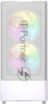 Powercase Mistral AY3W ARGB, Tempered Glass, 2x 140mm +1x 120mm ARGB Fans, белый, ATX  (CMAYW-A3)