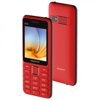 Мобильный телефон Maxvi K12 Красный/черный