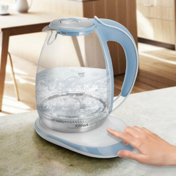 Чайник электрический Kitfort КТ-6670 голубой