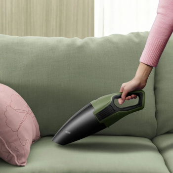 Пылесос для с/у без мешка Kitfort КТ-5177 черный/зеленый