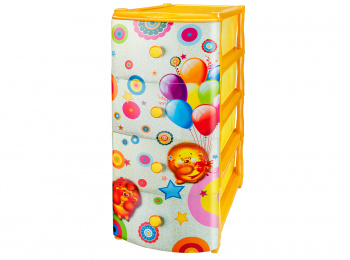 Комод №3 с рисунком Алфавит 301 Эльфпласт